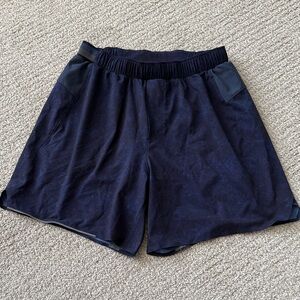 Lululemon Athletica Men’s Navy 6in Surge Shorts Lined Sz Small